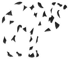 Kamel zusammengesetzt aus geometrischen Formen